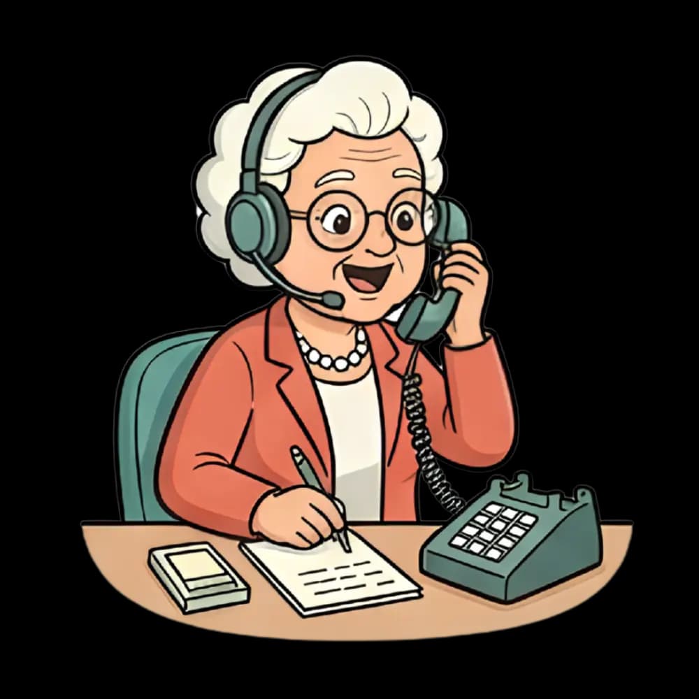 עדנה עונה לטלפון ורושמת הערות